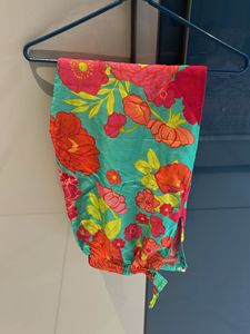 Vibrant Floral Print Palazzos