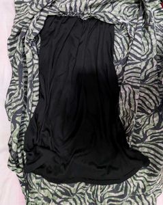 Stylish Zebra Print Midi Skirt