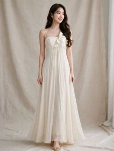 Elegant Cream Maxi Dress