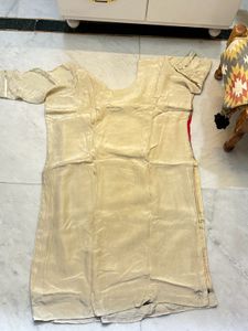 Elegant Cream Silk Blouse with Embellishments