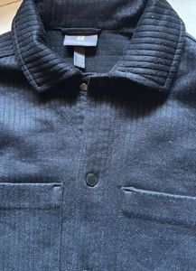 H&amp;M Black Men's Ribbed Jacket