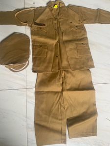 Men's Ethnic Khaki Kurta and Pants Set