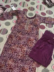 Beautiful Floral Kurta Set