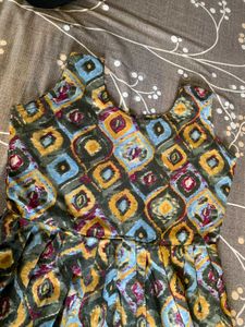 Boho Print Flared Dress