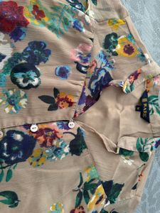Chic Floral Sheer Tunic Top