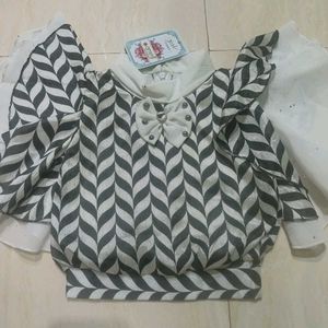 Chic Black &amp; White Skirt Set
