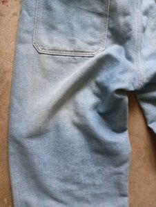 Wide Leg Light Wash Denim Jeans