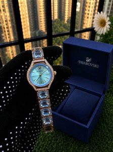 SWAROVSKI SW-GL-01 ELEGANCE WATCH ⌚💚✨*