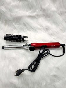 NOVA Women Iron Rod Brush Styler Hair Care Curler