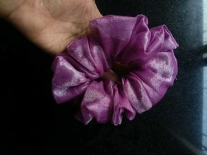 handmade XXL Sparkly Purple Scrunchie