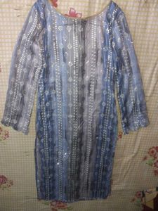 Beautiful Printed Kurta with Embellishments