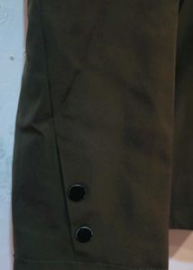 Stylish Khaki Bomber Jacket with Hood
