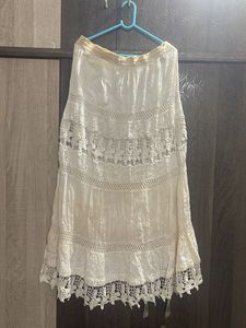 Lace Tiered long Skirt