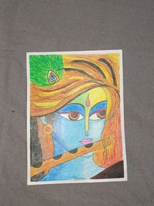 Lord Krishna's Drawing With FREE GIFT INSIDE