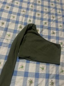 One Shoulder Cropped Top