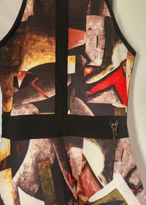 Black Halter Neck Peplum Top