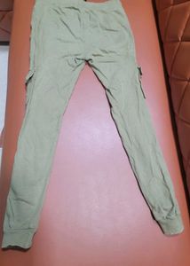 Olive Green Cargo Joggers