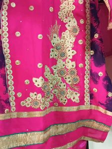 Pink &amp; Gold Embellished Salwar Kameez