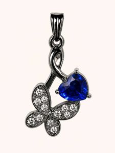 Butterfly &amp; Heart Charm Necklace