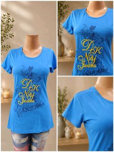 DKNY Jeans Blue Graphic T-Shirt