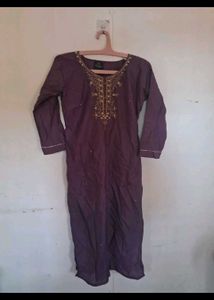 Beautiful Lavender Kurta Set with Dupatta