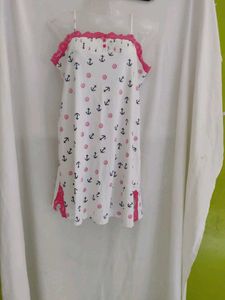 Cute Anchor Print Nightdress