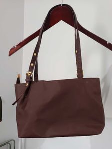 Stylish Brown Faux Leather Shoulder Bag