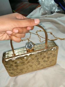 Elegant Gold Clutch Bag