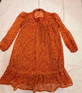 orange dress
