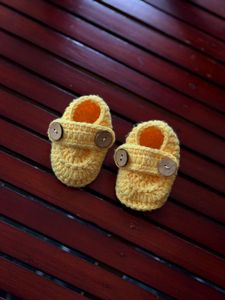 Handmade Crochet Baby Booties