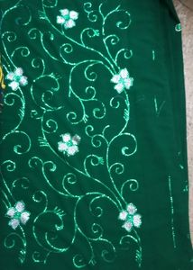 Chiffon Saree With Chamki Work
