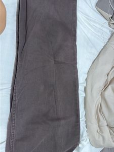 Wide Leg Brown Trousers
