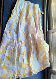 Floral Print kurta skirt Set
