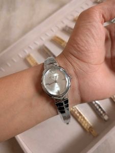Elegant Silver-Tone Women's Watch