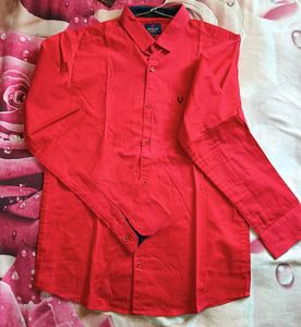 RED FULL SLEEVES SHIRT FOR MENS