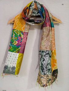 Colorful Patchwork Baul Kantha Stoles