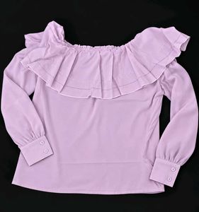 Sweet Lavender Puff Sleeve Top