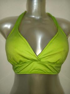 Lime Green Halter Crop Top