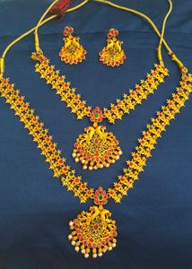 Double Neck Piece Fancy Jewellery Set