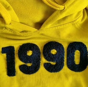 Vintage Style Yellow Hoodie