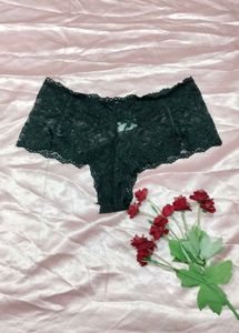 Elegant Black Lace Briefs