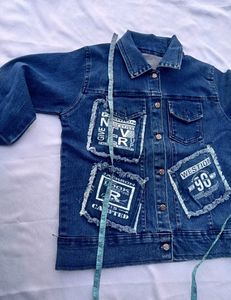 Stylish Denim Jacket with Patches