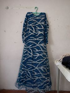 Stunning Blue Sequin Gown