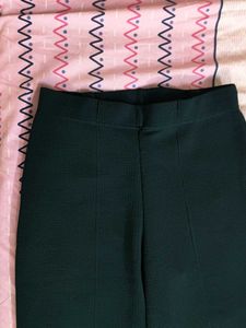 Dark Green Flared Pants