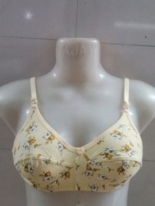 Floral Print Comfort Bra - Size 34B