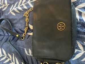 Clearance Tory Burch Black Leather Crossbody Bag