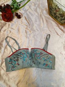 Embroidered Balconette Bra