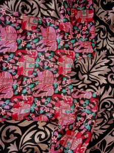 Vibrant Elephant Print shirt kurthi