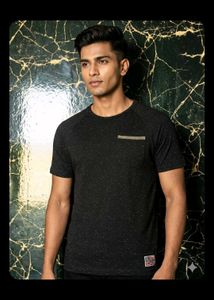 Men's Black Speckled T-Shirt