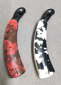 Pair Of 2 Banana Clips OffWhite🤍🖤 &amp; Red♥️BLack🖤
